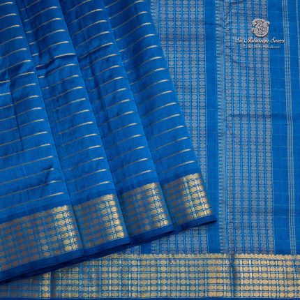 10 Yards Silk Cotton Sarees - Blue Grotto SASTS0035374