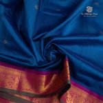 10 Yards Silk Cotton Sarees - Blue Grotto SASTS0035378 - Image 2