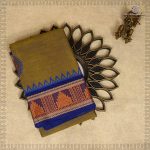 Dance Practice Sarees - Dual shade Hazel with blue SASDS0035380