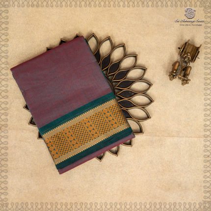 Dance Practice Sarees - Dual shade Green with Maroon SASDS0035444