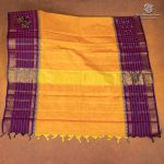 Kanchi Cotton Saree - Dual shade Yellow SASC35457 - Image 3