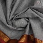 Kanchi Cotton Saree - Light Grey SASC35459 - Image 2