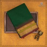 Kanchi Cotton Saree - Forest Green SASC35462
