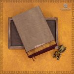 Kanchi Cotton Saree - Light chocolate SASC35466