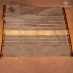 Kanchi Cotton Saree - Light chocolate SASC35466 - Image 3