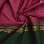 Kanchi Cotton Saree - Dark Onion Pink SASC35467 - Image 2