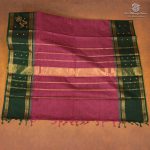 Kanchi Cotton Saree - Dark Onion Pink SASC35467 - Image 3
