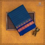 Kanchi Cotton Saree - Dark Teal Blue SASC35468