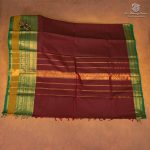 Kanchi Cotton Saree - Maroon SASC35470 - Image 3