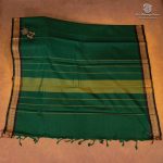 Kanchi Cotton Saree - Dark Green SASC35472 - Image 3