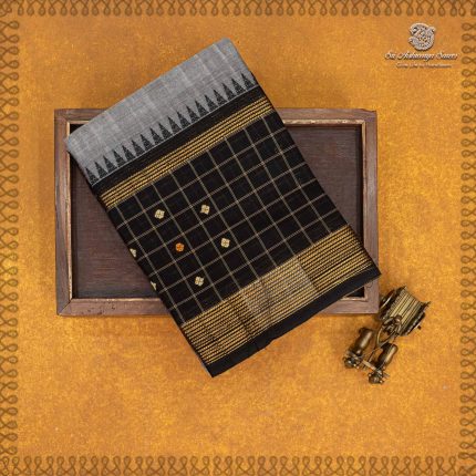 Kanchi Cotton Saree - Light Grey SASC35475