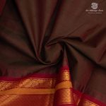 Kanchi Cotton Saree - Dual shade Maroon with Green SASC35476 - Image 2