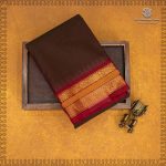Kanchi Cotton Saree - Dual shade Maroon with Green SASC35476