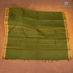 Kanchi Cotton Saree - Army Green SASC35477 - Image 3