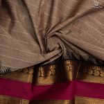 Kanchi Cotton Saree - Brown Grey SASC35478 - Image 2