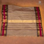 Kanchi Cotton Saree - Brown Grey SASC35478 - Image 3
