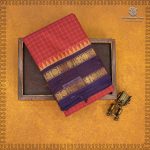 Kanchi Cotton Saree - Dark Coral  SASC35479