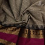 Kanchi Cotton Saree - Pale Oyster SASC35484 - Image 2