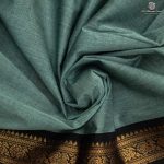 Kanchi Cotton Saree - Camouflage Green SASC35485 - Image 2