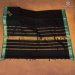 Kanchi Cotton Saree - Black SASC35490 - Image 3