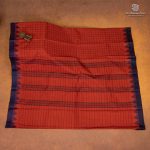 Chettinad Cotton Saree - Rust SASC35493 - Image 3