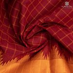 Chettinad Cotton Saree - Maroon SASC35499 - Image 2