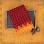 Chettinad Cotton Saree - Maroon SASC35499