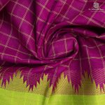 Chettinad Cotton Saree - Dark Majenta SASC35500 - Image 2