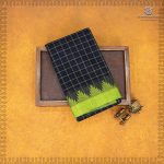 Chettinad Cotton Saree - Dark Navy Blue SASC35501