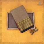 Chettinad Cotton Saree - Brownish Grey SASC35508