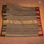 Chettinad Cotton Saree - Brownish Grey SASC35508 - Image 3