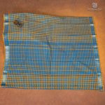 Chettinad Cotton Saree - Blue and Yellow SASC35512 - Image 3