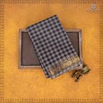 Chettinad Cotton Saree - Oxford Blue and Grey SASC35513
