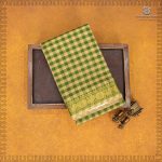 Chettinad Cotton Saree - Parrot Green and Sandal SASC35515