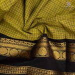 Chettinad Cotton Saree - Mehandi Green SASC35519 - Image 2