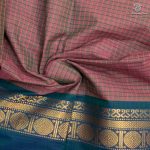 Chettinad Cotton Saree - Oriental Pink with Green SASC35523 - Image 2