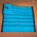 Chettinad Cotton Saree - Sky Blue SASC35527 - Image 3