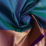 Pure Silk Sarees - Dual shade Peacock Blue SASPS35528 - Image 2