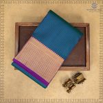 Pure Silk Sarees - Dual shade Peacock Blue SASPS35528 - Image 6