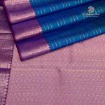 Pure Silk Sarees - Dual shade Peacock Blue SASPS35529 - Image 3