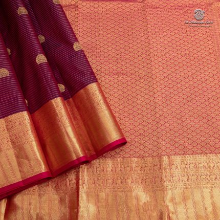 Pure Silk Sarees - Dual shade Dark Majenta SASPS35533