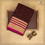 Pure Silk Sarees - Deep Brown SASPS35544 - Image 6