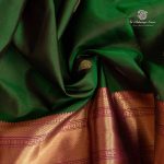 Pure Silk Sarees - Dark Green SASPS35548 - Image 2