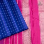 Pure Silk Sarees - Dark Blue SASPS35575 - Image 3
