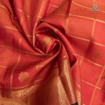 Pure Silk Sarees - Red Orange SASPS35581 - Image 2