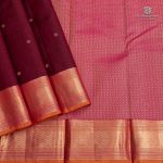 Pure Silk Sarees - Dark Burgundy SASPS35582 - Image 3