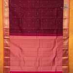 Pure Silk Sarees - Dark Burgundy SASPS35582 - Image 6