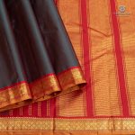 Pure Silk Sarees - Dual Shade Blue with Red SASPS35590 - Image 3