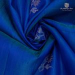 Pure Silk Sarees - Dual Shade Navy Blue with Aqua Green SASPS35595 - Image 2