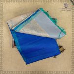 Pure Silk Sarees - Dual Shade Navy Blue with Aqua Green SASPS35595